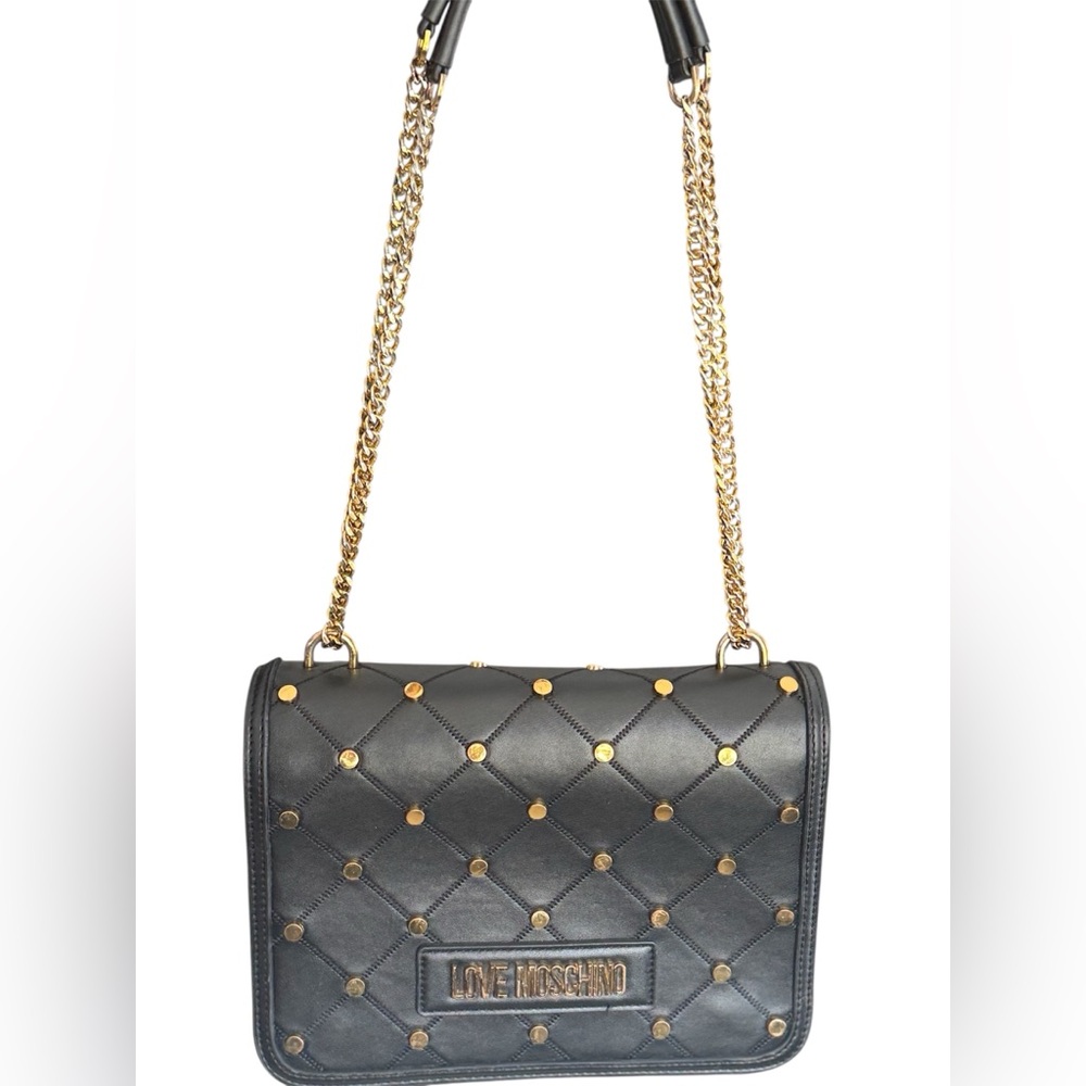 Love Moschino Black Quilted Shoulder Chain ⛓️‍💥 Bag - Picture 13 of 13